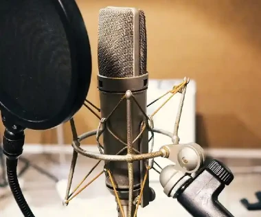 Mikrofon im Tonstudio